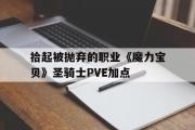 拾起被丢弃的职业《魔力宝物》圣骑士PVE加点的简单介绍