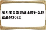 魔力宝物端游兵士转什么职业更好2022的简单介绍