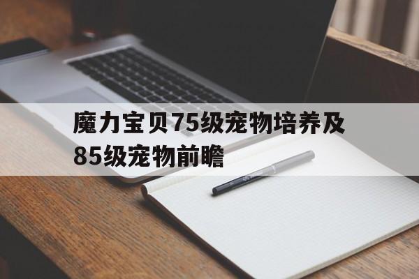 关于魔力宝贝75级宠物培养及85级宠物前瞻的信息